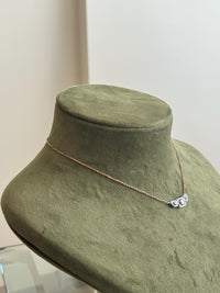 Cluster Halo Diamond Necklace