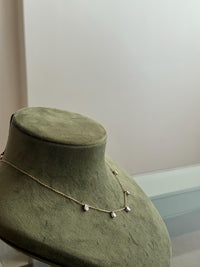 Celeste Trio Drop Diamond Necklace