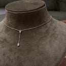 Linea Drop Solitaire Necklace