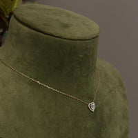 Elara Solitaire Necklace - 1 ct Heart