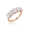 Whispering Ovals Half-Eternity Band