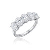 Whispering Ovals Half-Eternity Band
