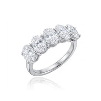 Whispering Ovals Half-Eternity Band