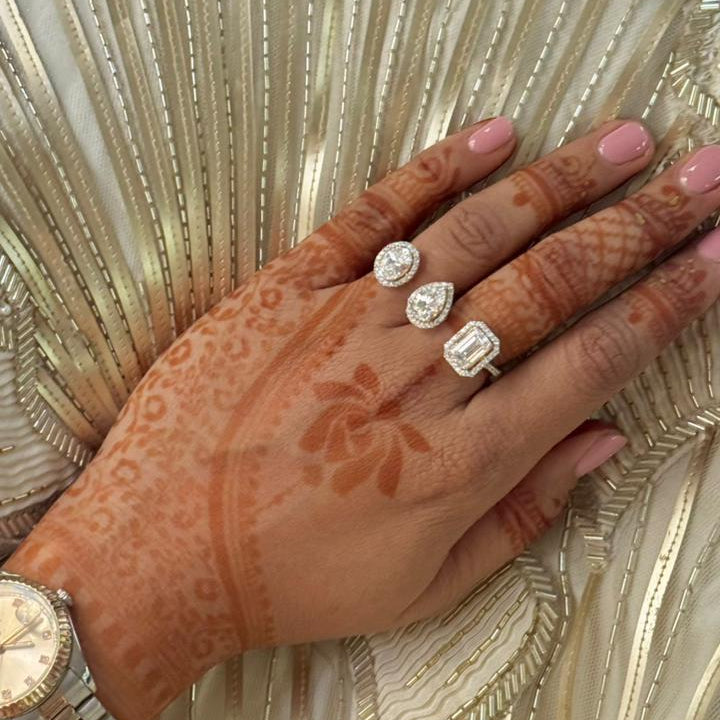 Stellar Tri-Cut Open Ring