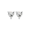 0.5 ct Heart studs - Basket setting