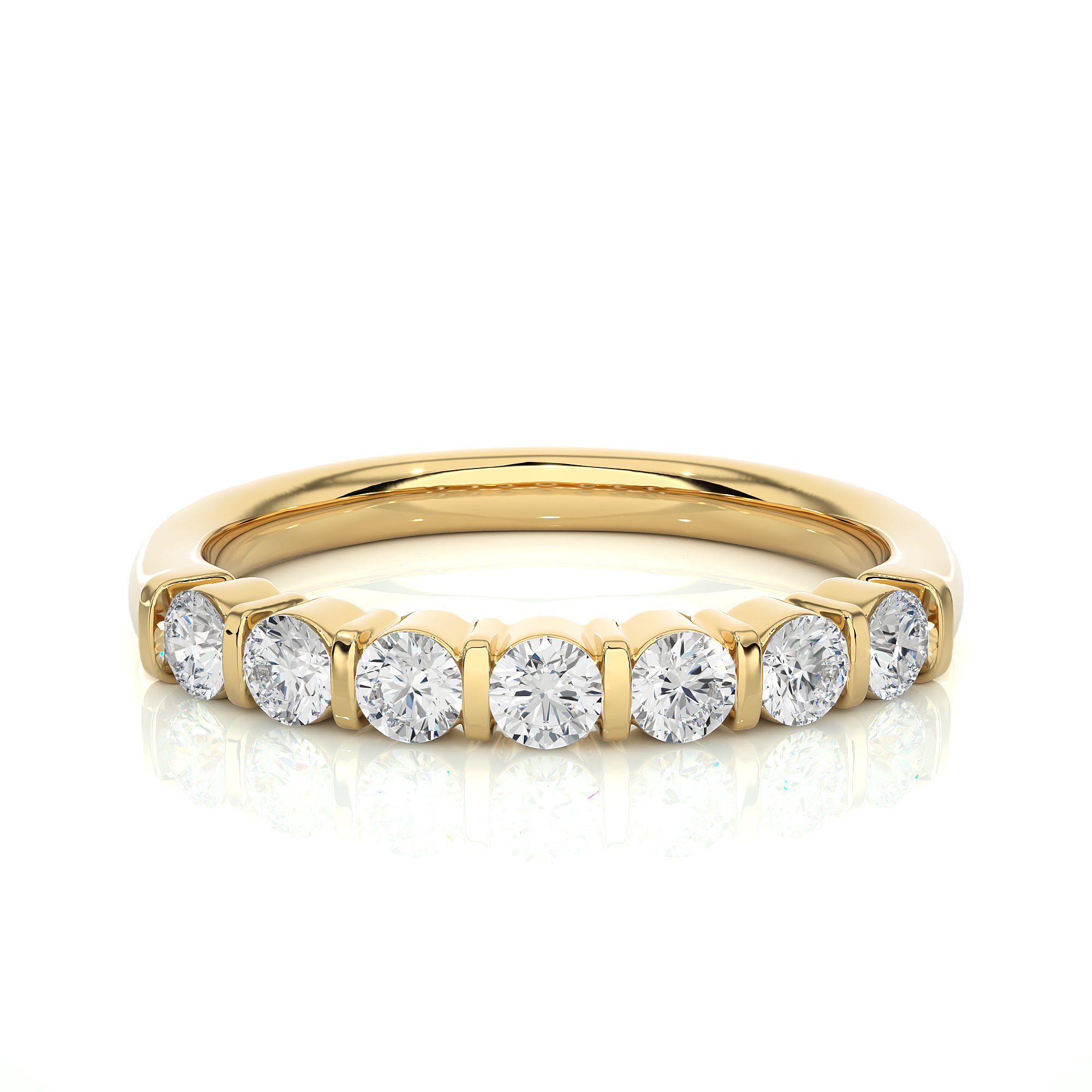 7 Round Brilliant Diamond Band