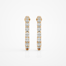 Oval eternity hoops