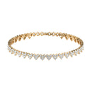 Cluster Heart Tennis Bracelet