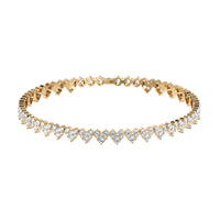 Cluster Heart Tennis Bracelet