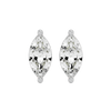 Marquise studs - Basket setting
