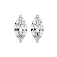 4 ct Marquise studs - Basket studs