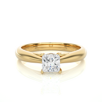 Lunara Ring - 0.8 ct princess