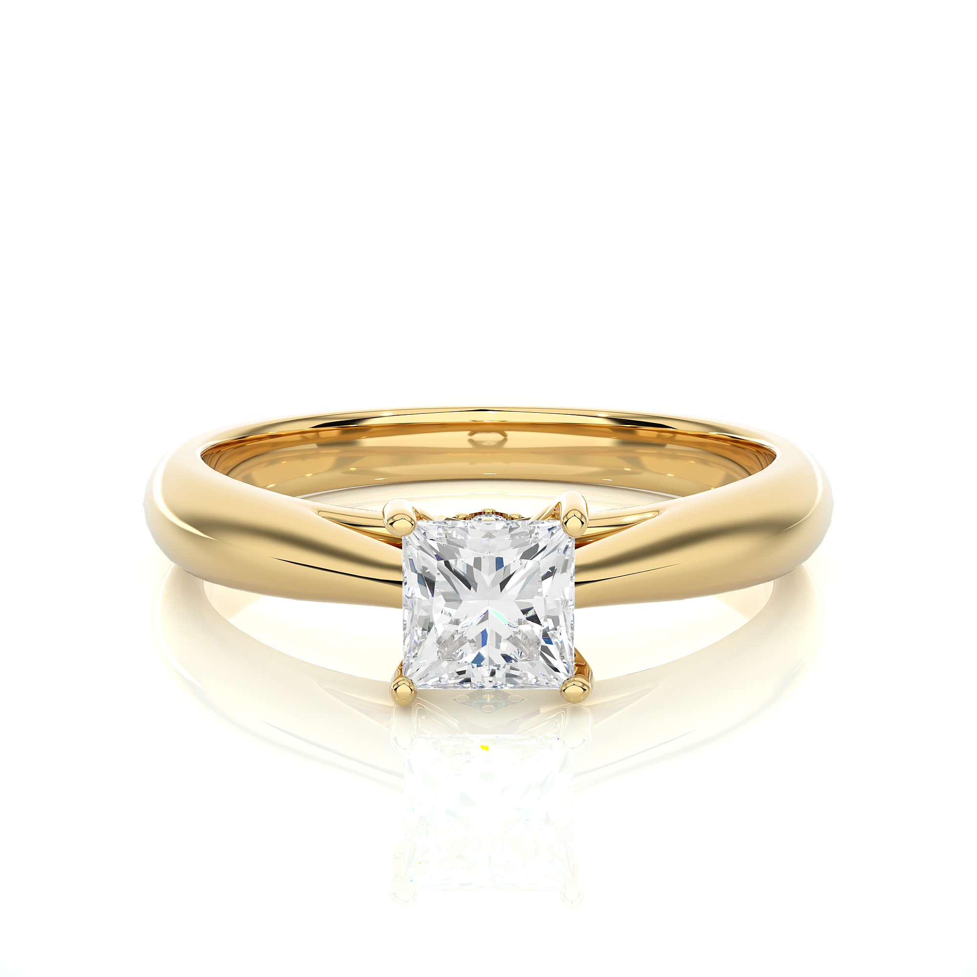 Lunara Ring - 0.8 ct princess