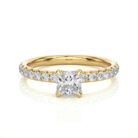Apex Facet Ring - 0.6 cts princess