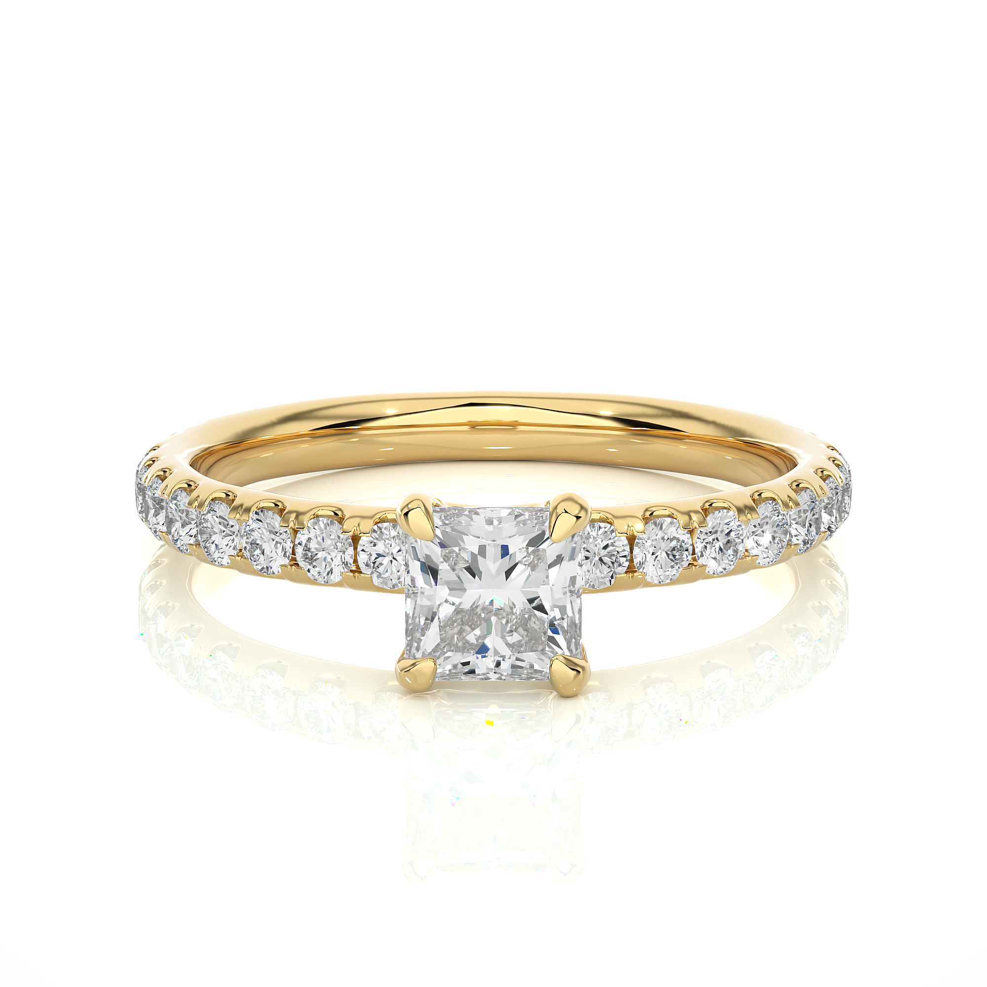 Apex Facet Ring - 0.6 cts princess