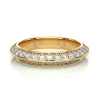 Two-Row Edge Diamond Band