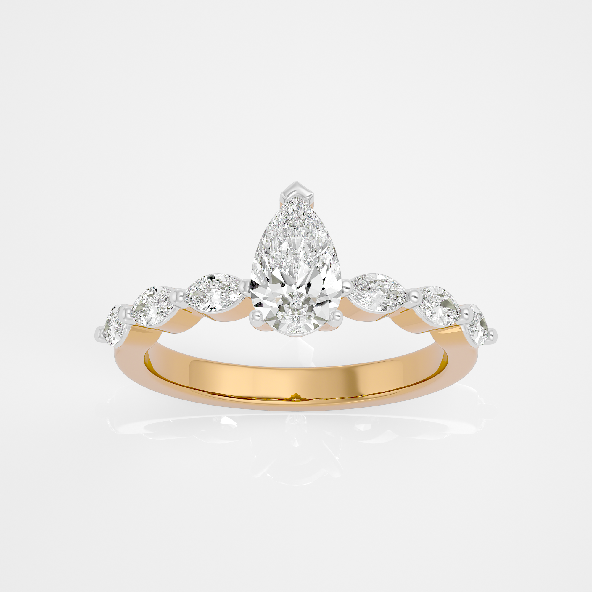 Celeste Pear Ring - 1 ct Pear