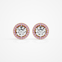 Amora Round Studs - 2.4 Round