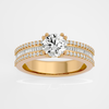 Round with baguettes - 1.5 ct round
