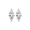 1 ct Marquise studs - Basket setting