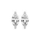 1 ct Marquise studs - Basket setting