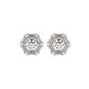 2 ct Infinite glow studs - Basket setting
