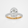 Seraphina Halo Ring - 1ct Oval