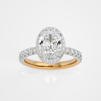 Seraphina Halo Ring - 1ct Oval