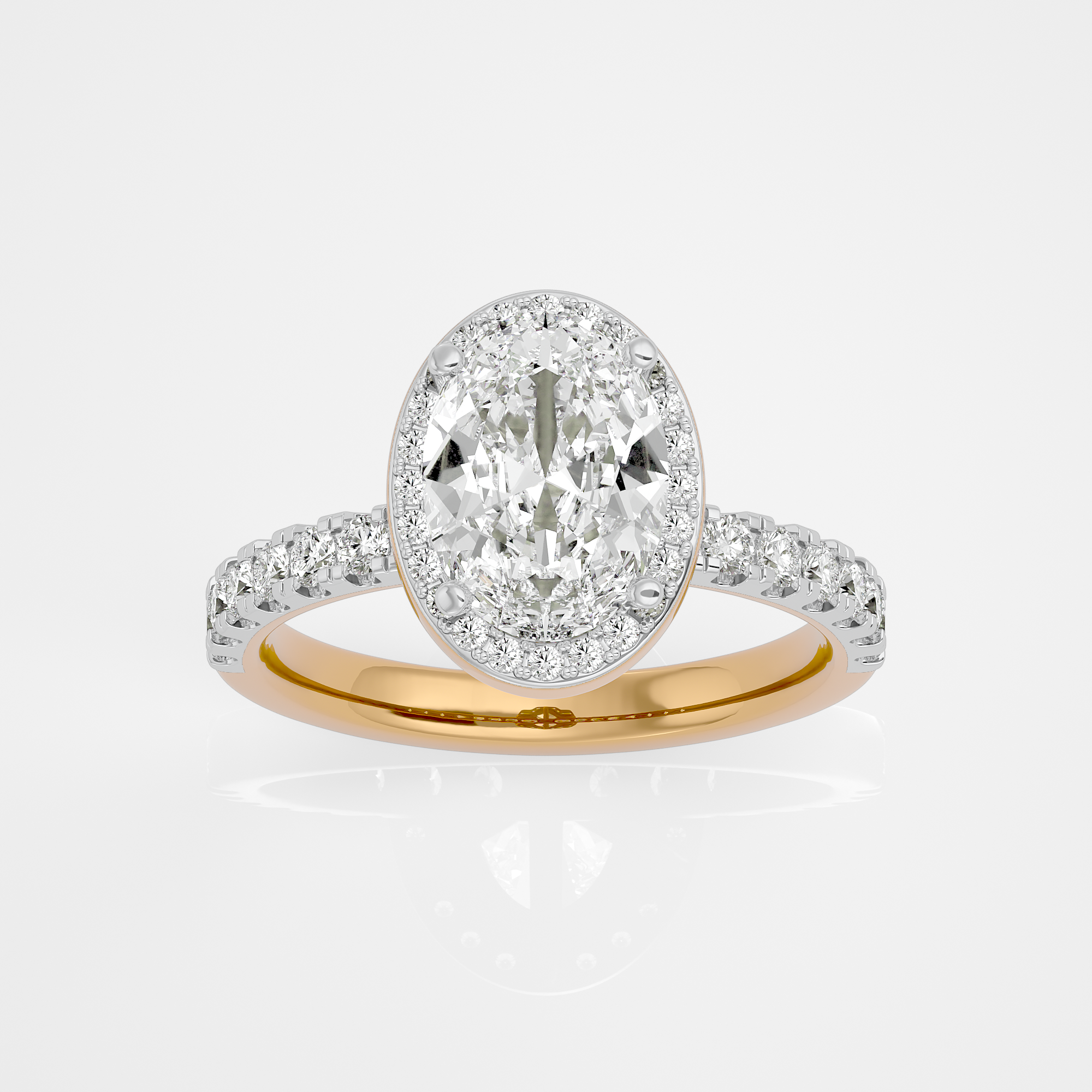 Seraphina Halo Ring - 1ct Oval