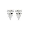 0.5 ct Pear studs - Basket setting
