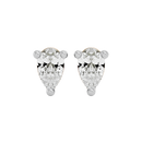 0.5 ct Pear studs - Basket setting