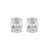 2 ct Oval studs - Basket setting