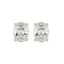 2 ct Oval studs - Basket setting