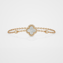 Mother of Pearl clover bracelet
