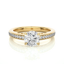 Aura Cascade Ring - 1 ct round