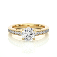 Aura Cascade Ring - 1 ct round