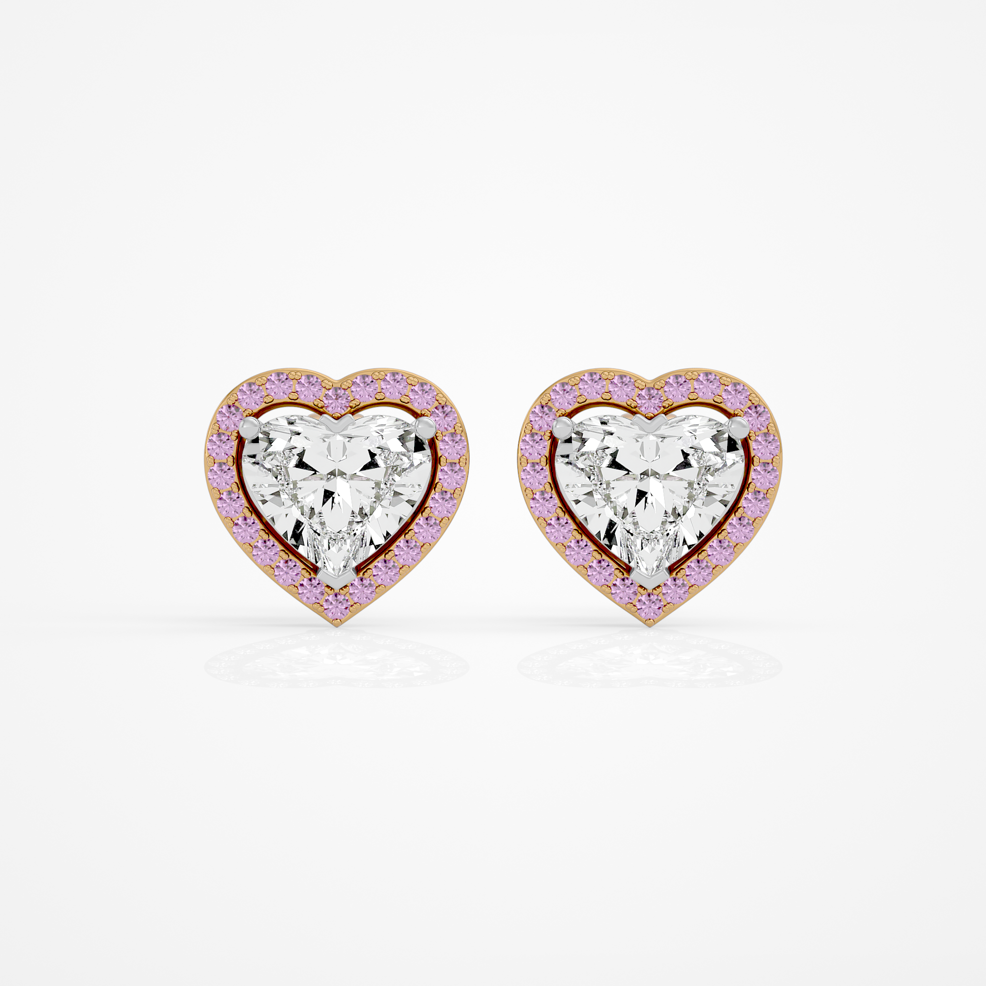 Amora Heart Studs