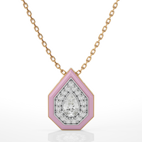 Pink Pear Pendant