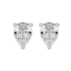 2 ct Pear Studs - Basket setting