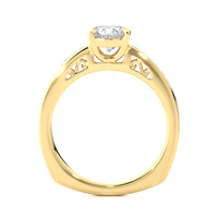Aura Cascade Ring - 1 ct round