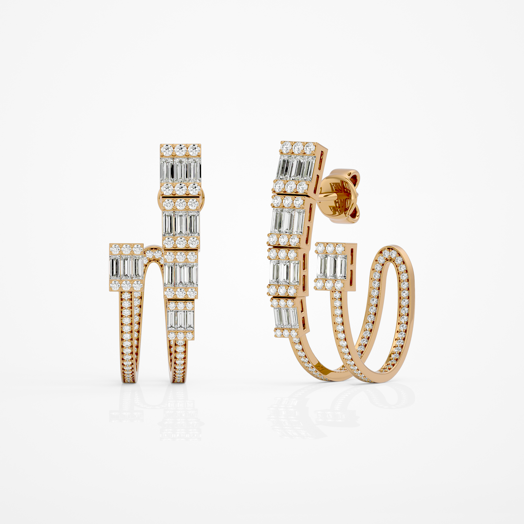 Radiant Baguette Earrings