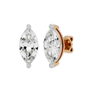 2 ct Marquise studs - Basket setting