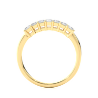 7 Princess-Cut Diamond Band