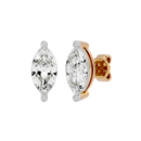 1 ct Marquise studs - Basket setting