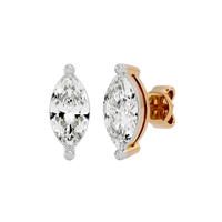1 ct Marquise studs - Basket setting