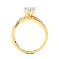Linear Solitaire Ring - 0.5 ct round