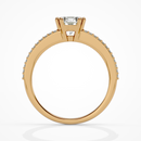 Round with baguettes - 1.5 ct round