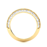 Two-Row Edge Diamond Band