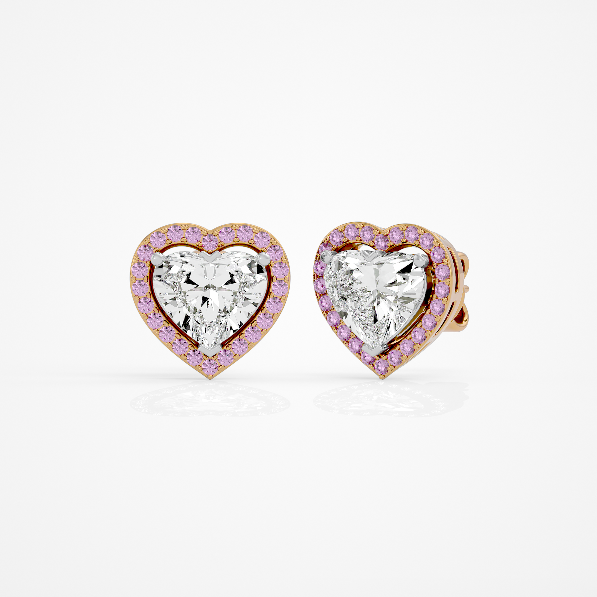 Amora Heart Studs