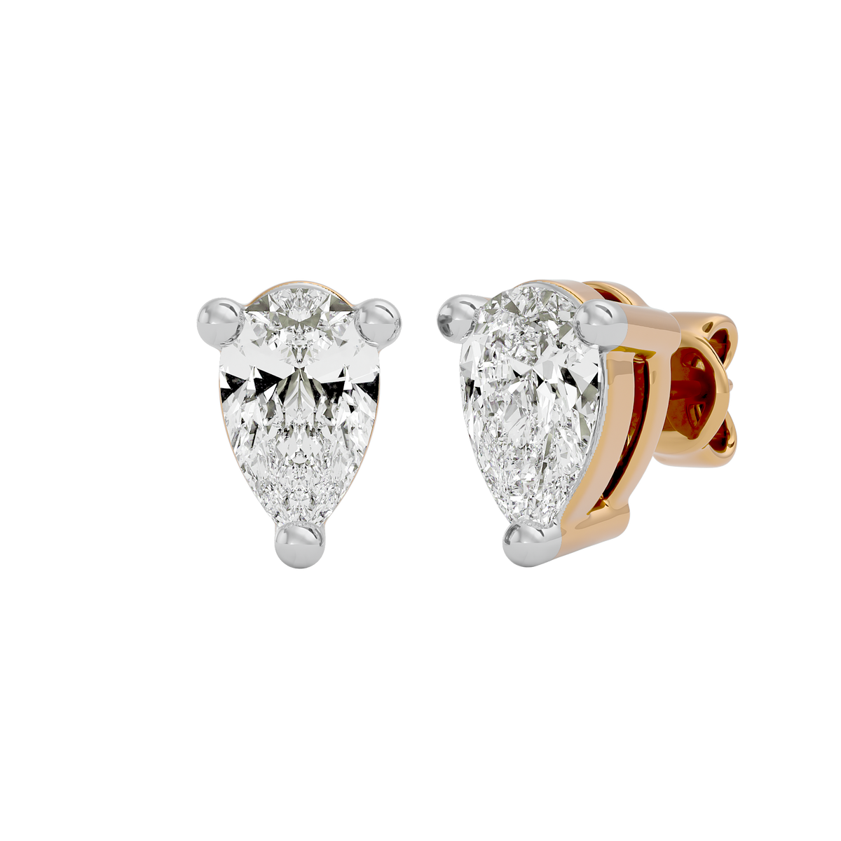 0.50ct each / 9 kt / Yellow Gold